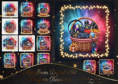 Festive Boy Gamer Gift Basket 