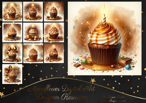  Birthday  Caramel CupCakes 