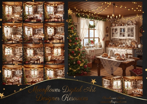 Country Christmas Kitchen 