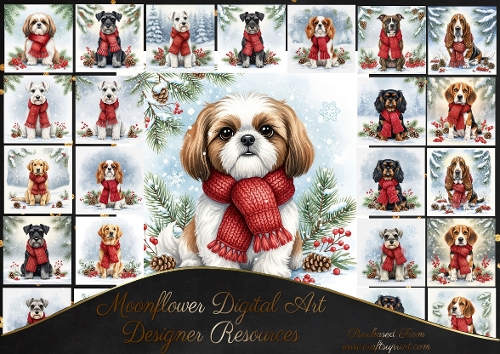Winter Scarf Dogs 4