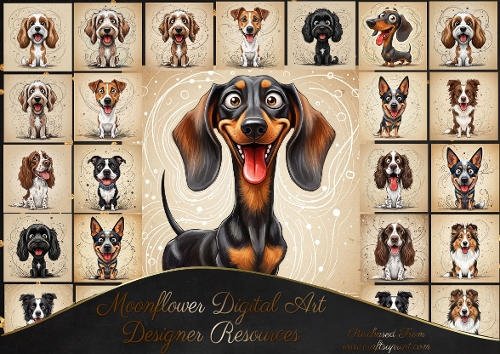 Caricature Dog Portraits 2