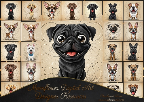 Caricature Dog Portraits 4