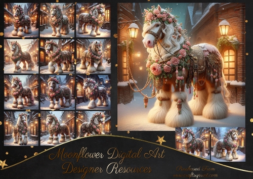 Winter Horses 