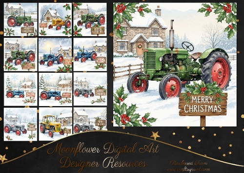 Christmas Tractors 