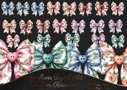 Rose Bows   Clipart 2