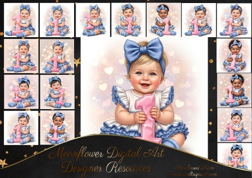 Baby Girl 1st Birthday