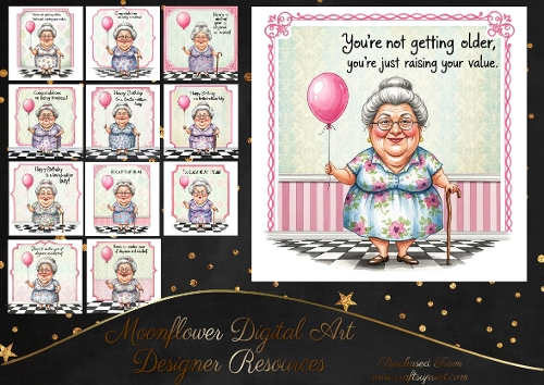 Funny Greetings Senior Female 