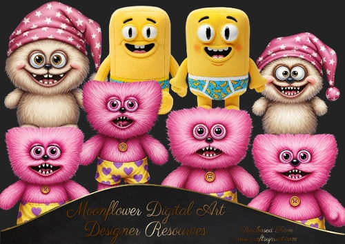 Cute  Monster  Clip art 