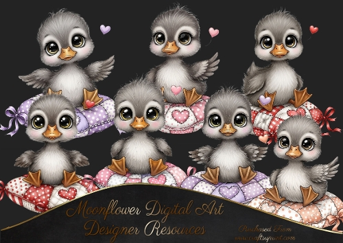 Cute Duck  Clipart 