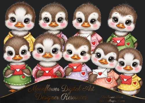 Cute Ducks  Clipart 