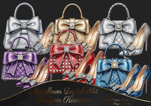 Sparkle Shoes & Bags  Clipart