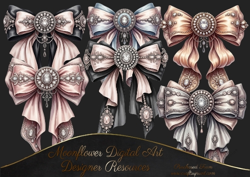 Beautiful Bows clip art 2