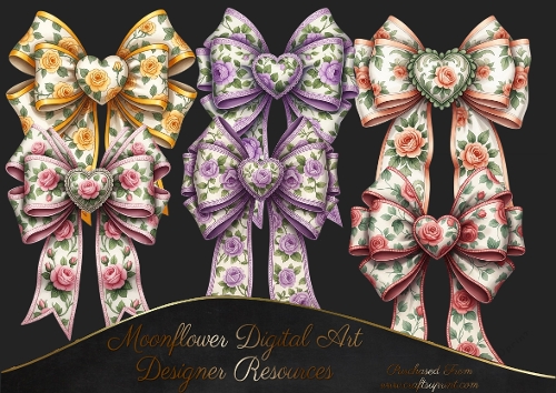 Beautiful Bows clip art 3