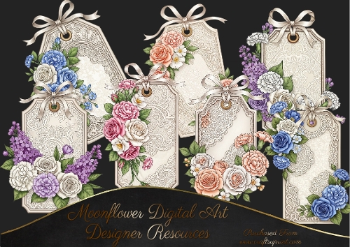 Beautiful tags  clip art 