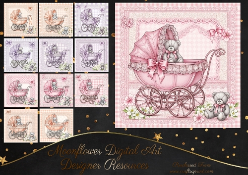 Baby girl pram