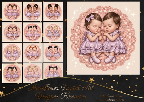 Sweet twin baby girls 