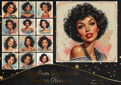Vintage  lady portraits 2