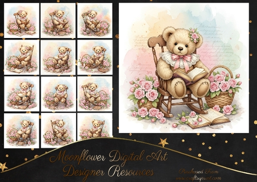Rocking chair bears