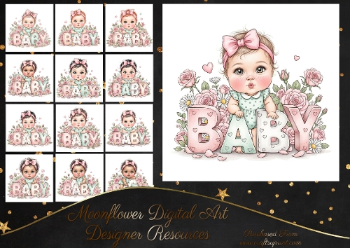 Sweet  floral baby girls