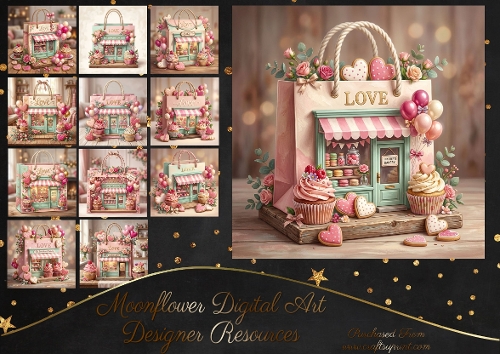 Sweet heart bakery bags 