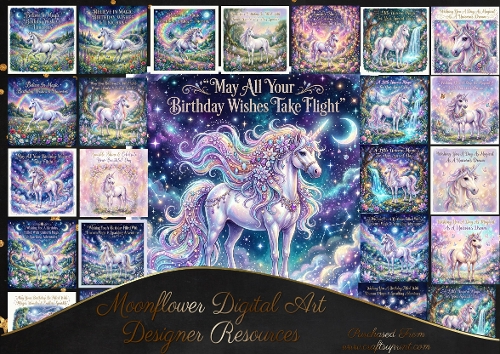 Magical unicorn Birthday wishes 