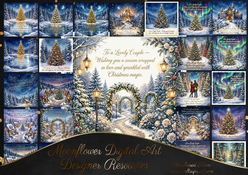 Beautiful Christmas wishes lovely couple 