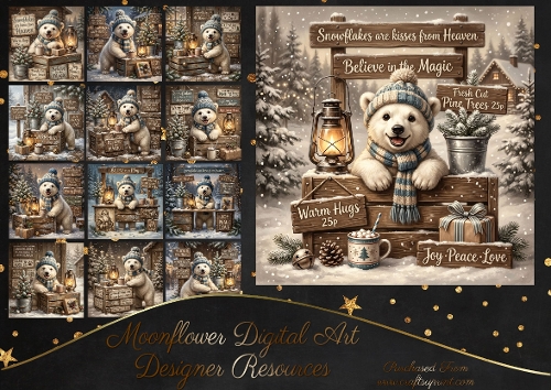 Christmas polar bear 