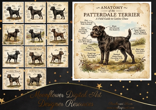 Anatomy of a Patterdale terrier 
