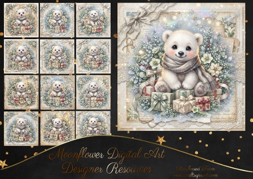 Christmas polar bear 