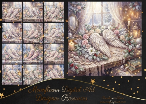 Christmas angel wings