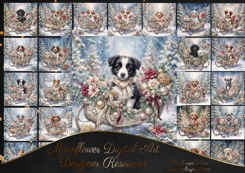 Festive sleigh pups 3