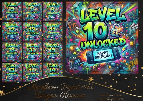 Level up Birthday 9/10/11/12/13/14/15