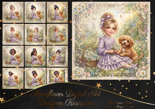 Little garden girls 