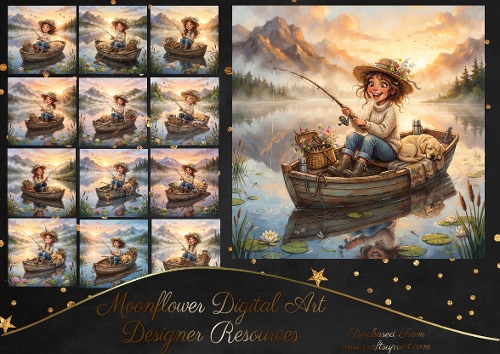 Fishing girl  