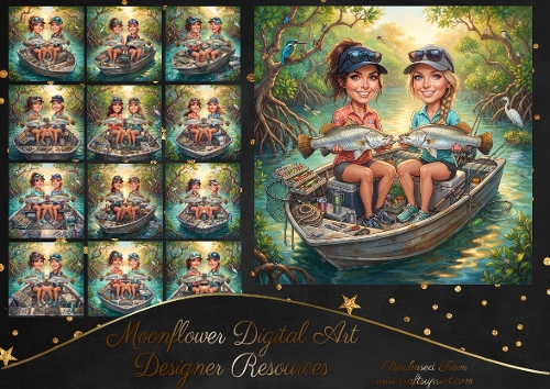 Aussie fishing  girls 4