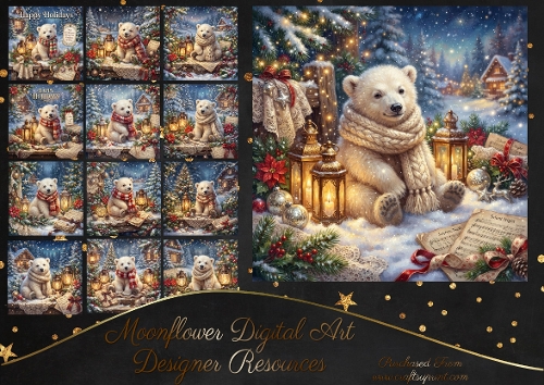 Christmas polar bear 