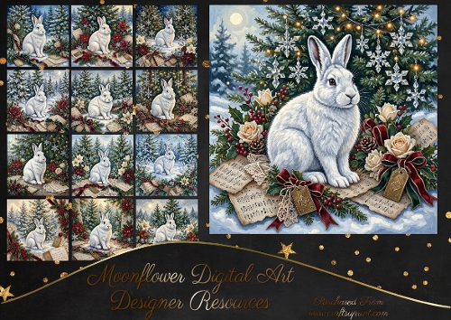 Christmas rabbit 