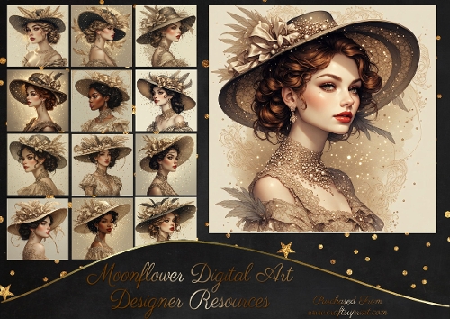 Beautiful hat lady 