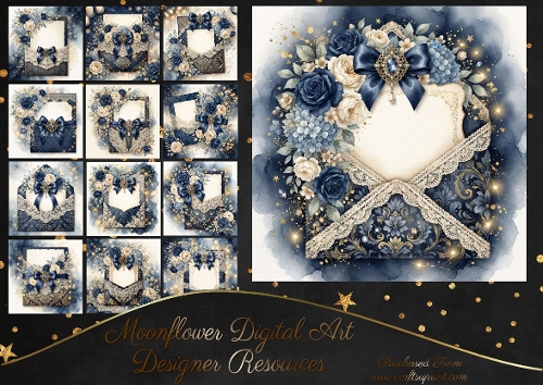 Beautiful floral envelope 2
