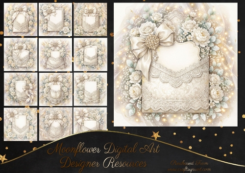 Beautiful floral  wedding envelope 
