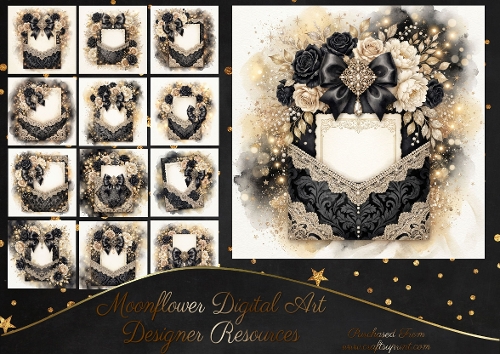 Beautiful floral  envelope 5