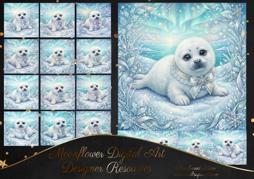 Festive baby seals 