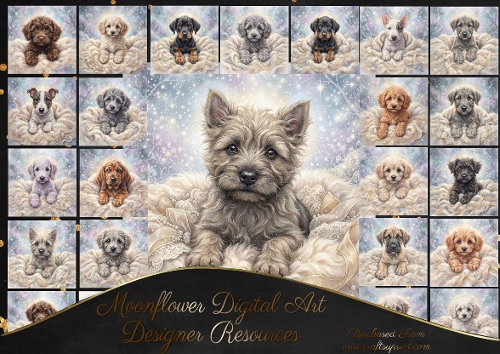 Dreamy snowflake pups 1