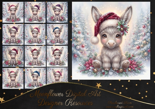 Festive donkey 
