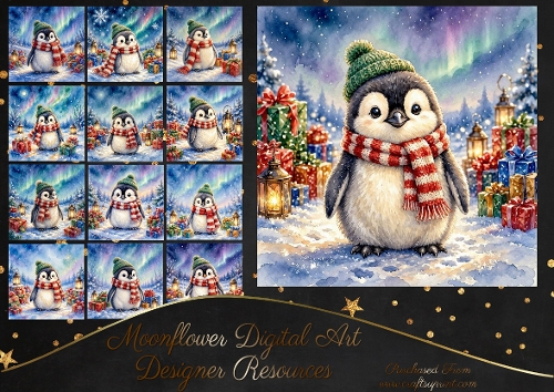 Festive penguin 