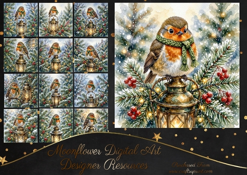 Festive robin