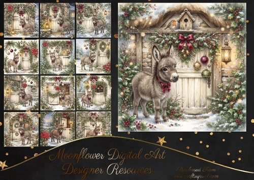 Christmas donkey