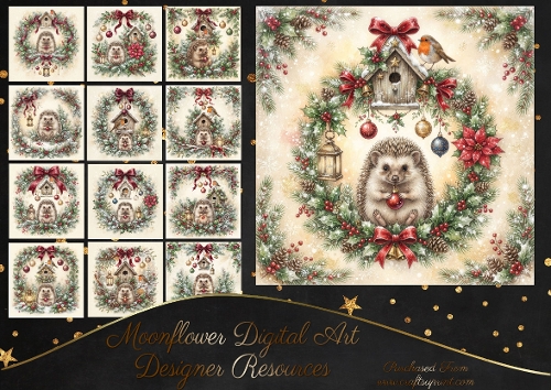 Festive hedgehog 2