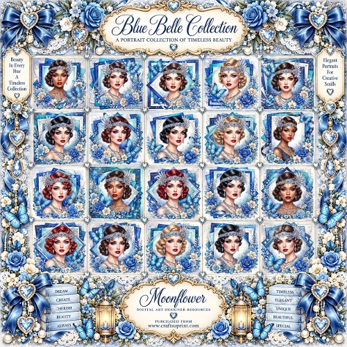 Blue belle ladies