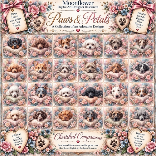 Paws petals and blooms